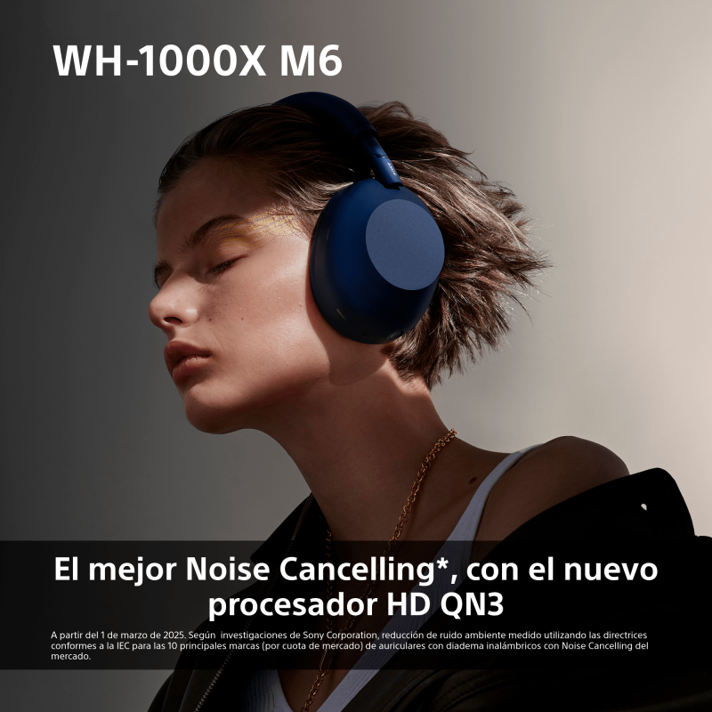 Sony AUDÍFONOS DE DIADEMA INALÁMBRICOS CON NOISE CANCELLING XM6BM